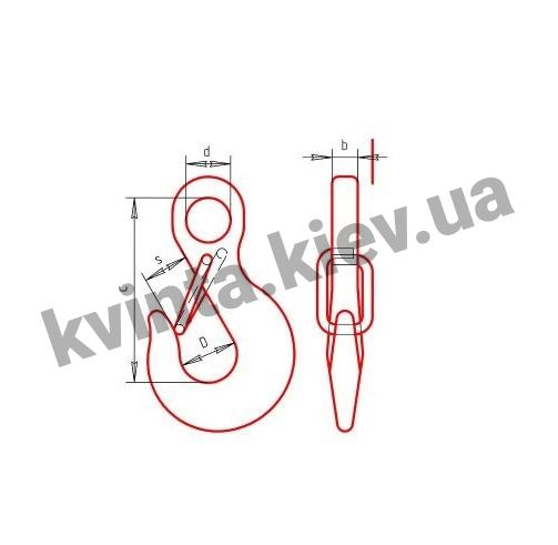 Гост 25573-82 крюк чалочный